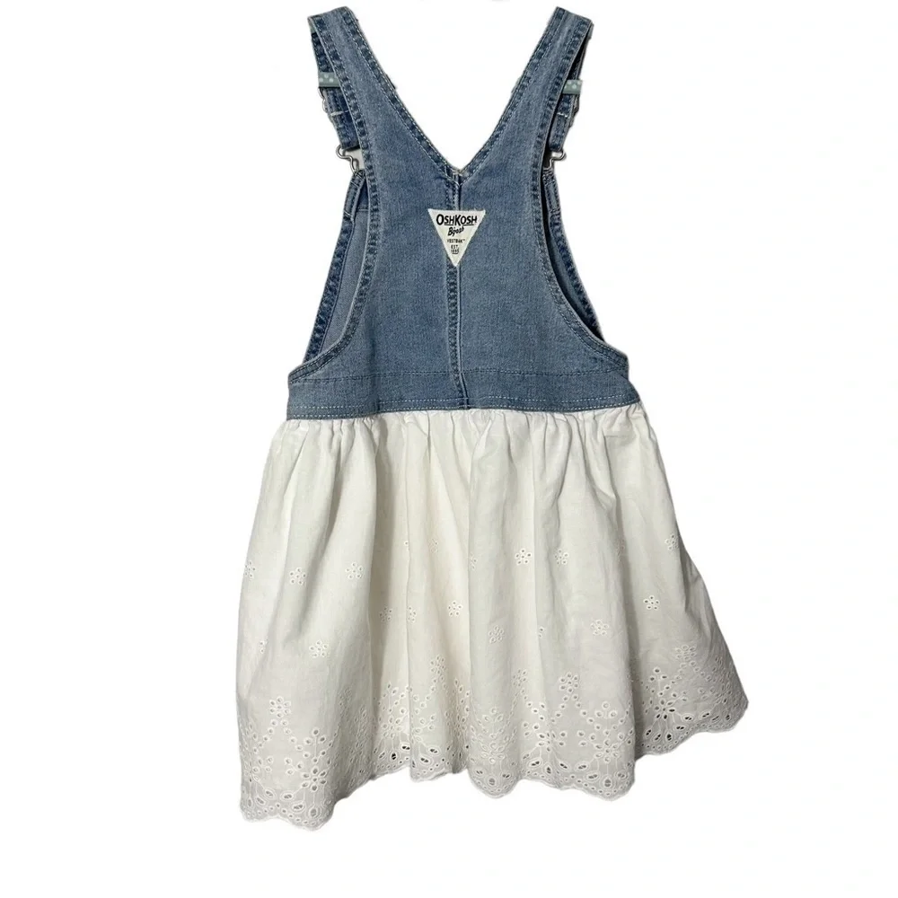 Oshkosh B’Gosh Eyelet Denim Overall Dress